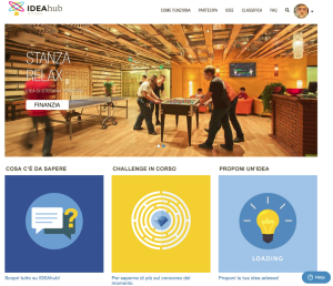 IDeaHub - Enterprise Crowdfunding home page
