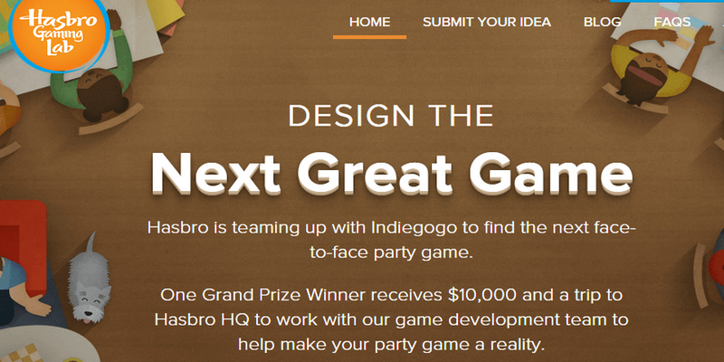 Hasbro Indiegogo crowdfunding innovation