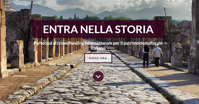 LoveItaly crowdfunding beni culturali