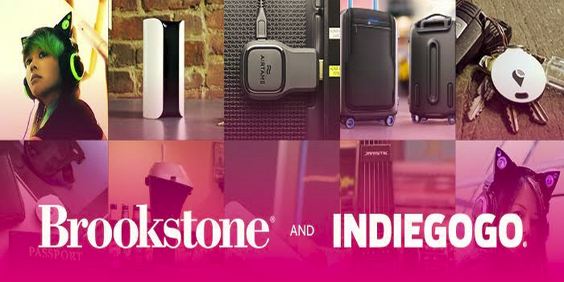 Indiegogo e Brookstone crowdfunding retail