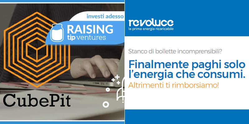 Cubepit e Revoluce equity crowdfunding su TipVentures e Muumlab