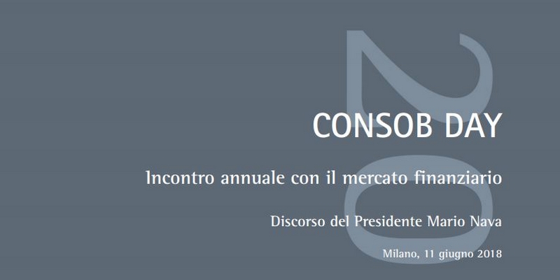 Consob day discorso presidente Nava