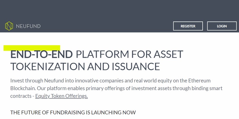 Neufund prima piattaforma europea per security token offering