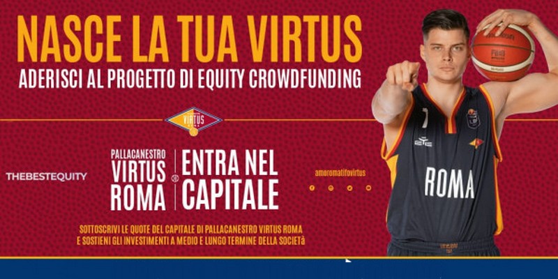 Campagna Equity crowdfunding squadra basket Virtus Roma