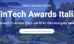 Fintech Awards Italia a Lerici il 21 ottobre
