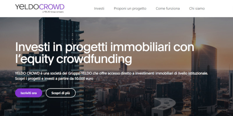 Al via Yeldo nuovo portale equity crowdfunding immobiliare