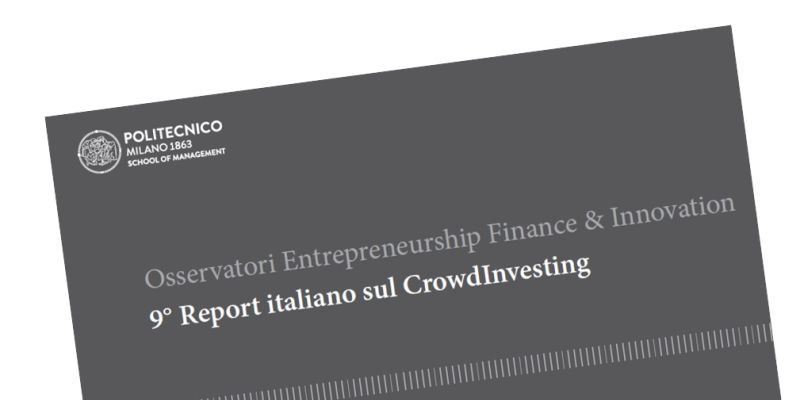 Report 9 crowdinvesting italia Politecnico Milano